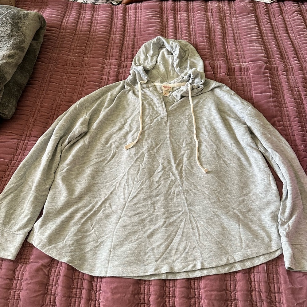 Mossimo lightweight gray hoodie size XL